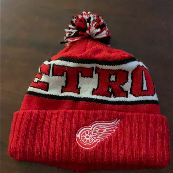 detroit red wings winter hat